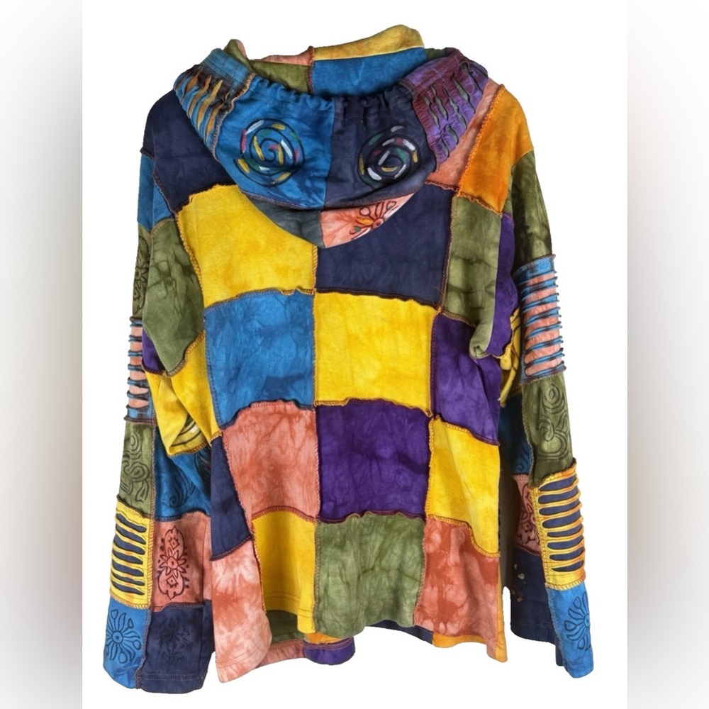 Rising International Multicolor Patchwork Jacket - image 2